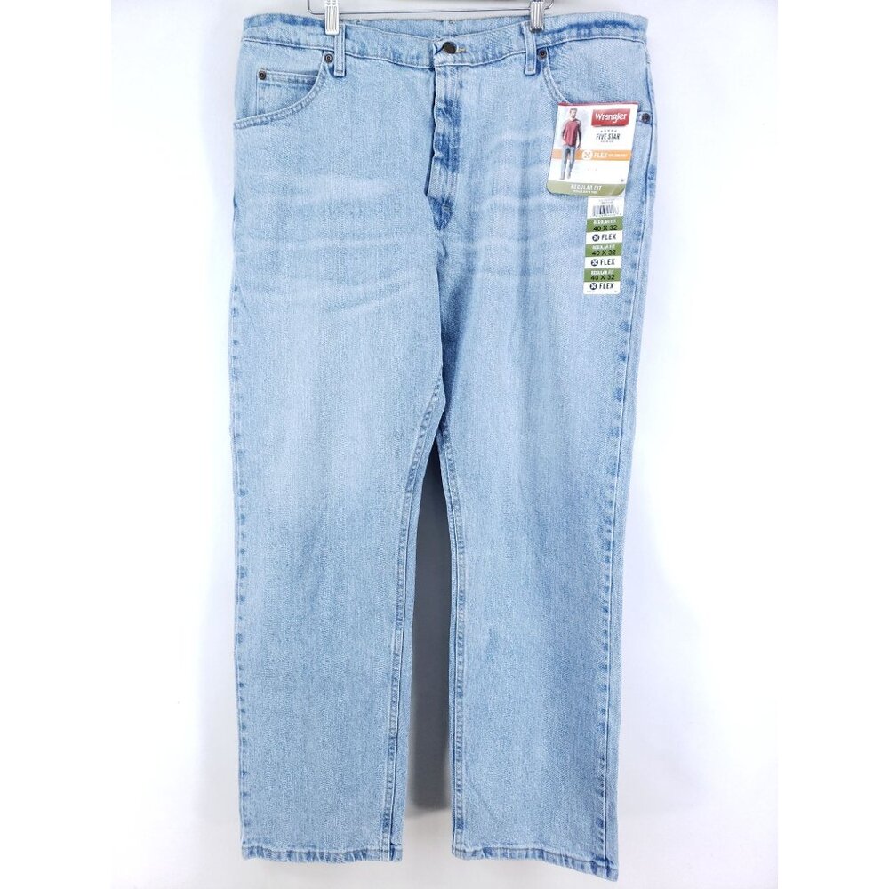 Wrangler Regular Fit Jeans Men's Size 40x32 Flex